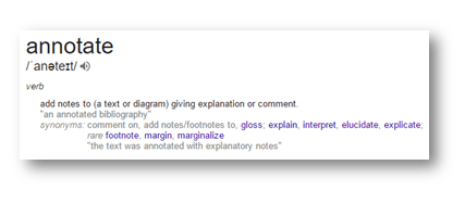 annotate